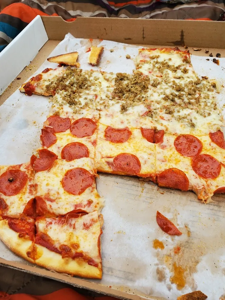 Large Sheet Pizza Pepperoni and Sausage
